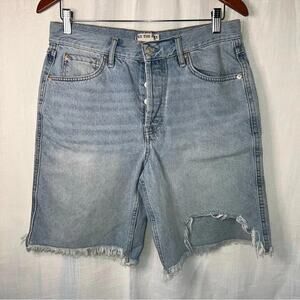 Free People We The Free 90's Short Mid Rise Jean Shorts